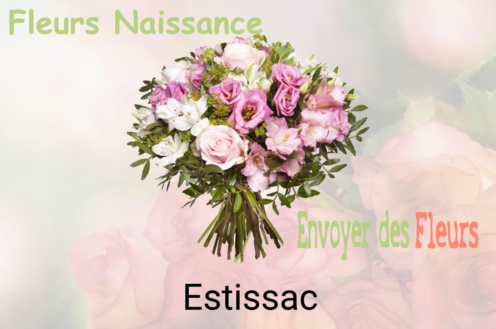 Bouquet de fleurs de naissance livré à Estissac