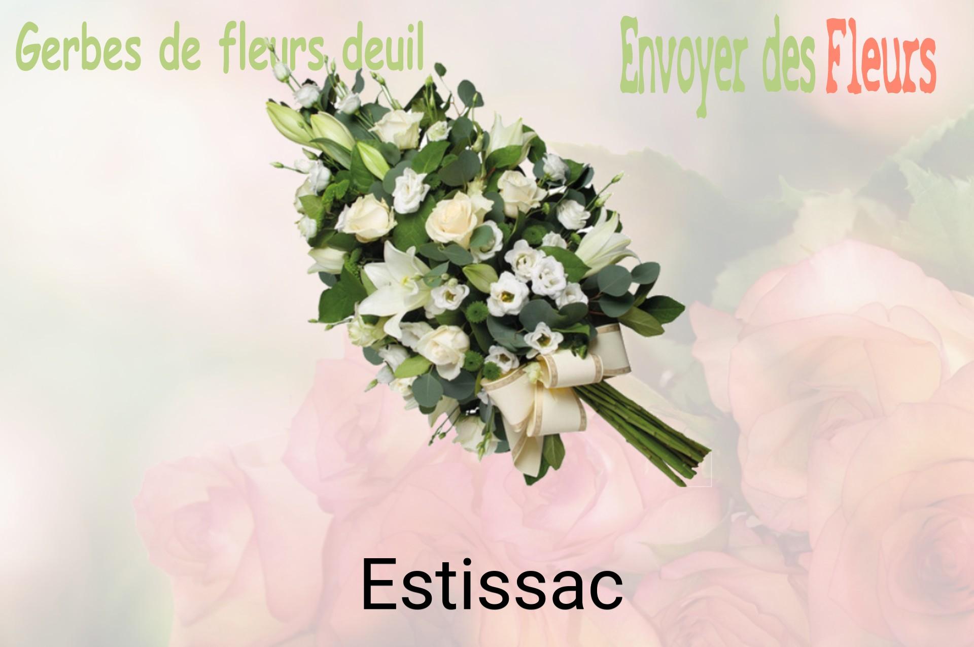 Gerbe de fleurs de deuil livrée à Estissac
